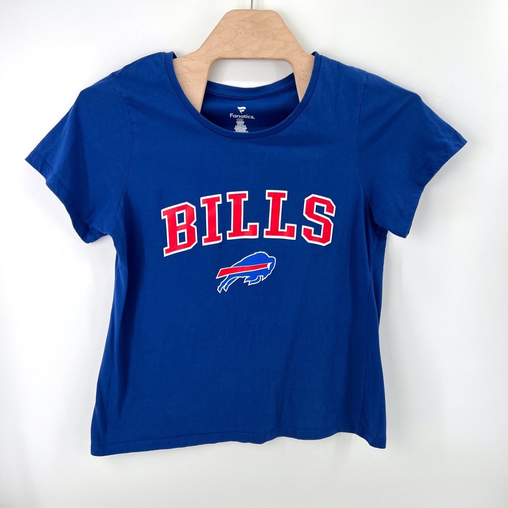 Fanatics Buffalo Bills Graphic T-Shirt 1X Plus Cotton Blue NFL Game Day Sporty